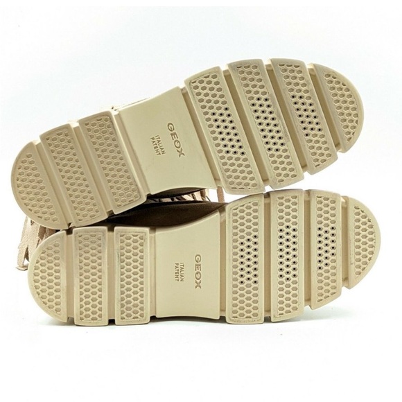 Geox Suede Ghoula Fringe Tan Fringe Sneaker Boot Bootie New Size 38.5 = 8-8.5 - Picture 6 of 9